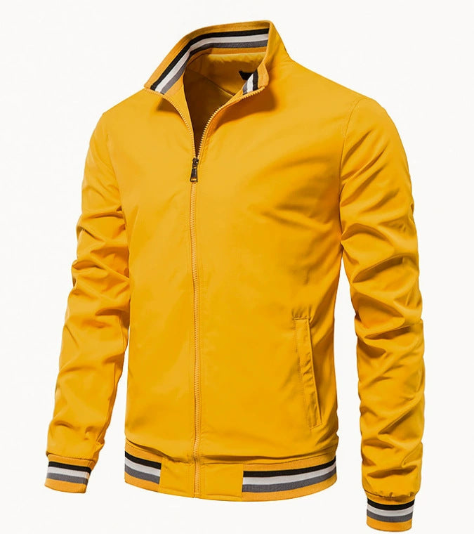 Herren modische Bomberjacke mit elastischen Bündchen ModeGeist