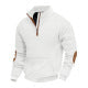 Herren strukturierter Fleece-Pullover mit modischem Stehkragen ModeGeist