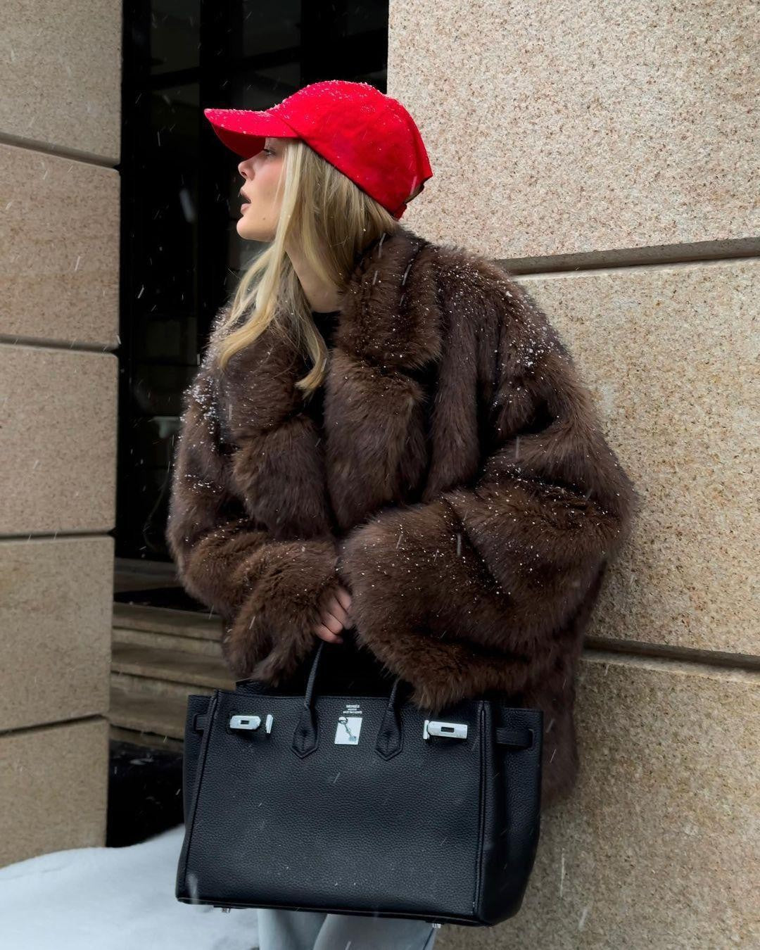 Damen Plüschjacke ModeGeist