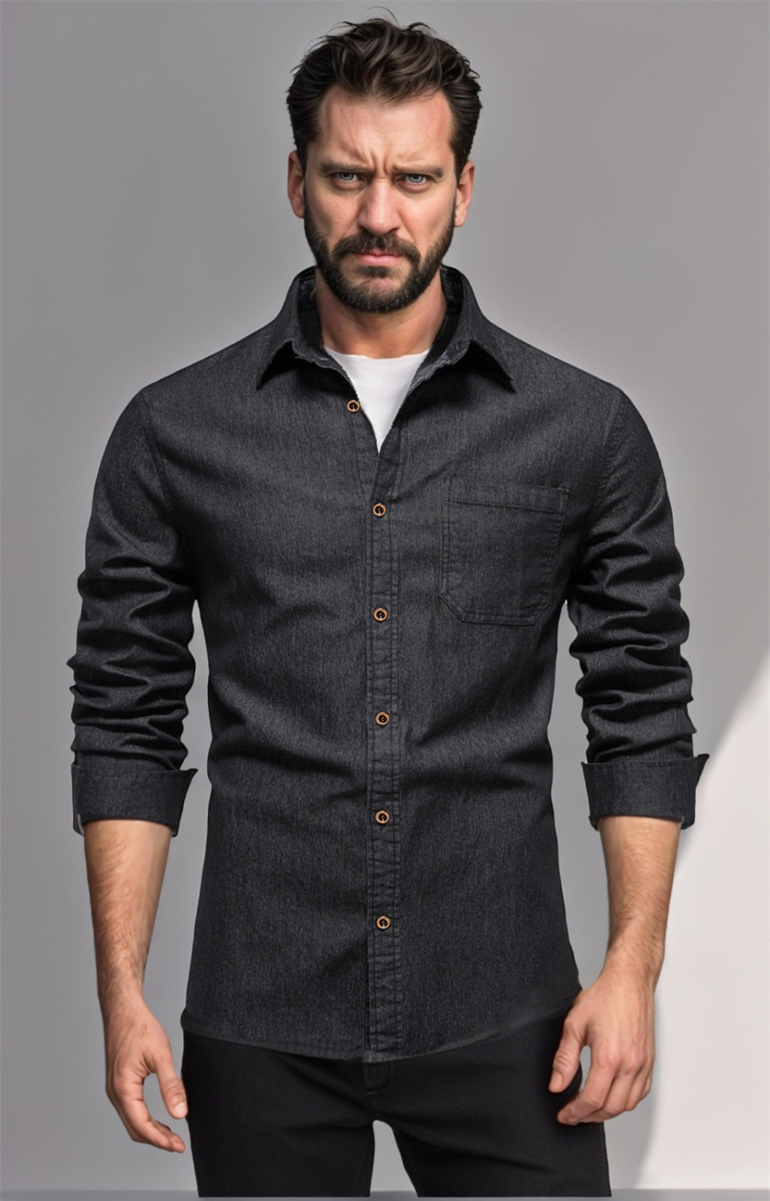 Herren Denim Hemd ModeGeist