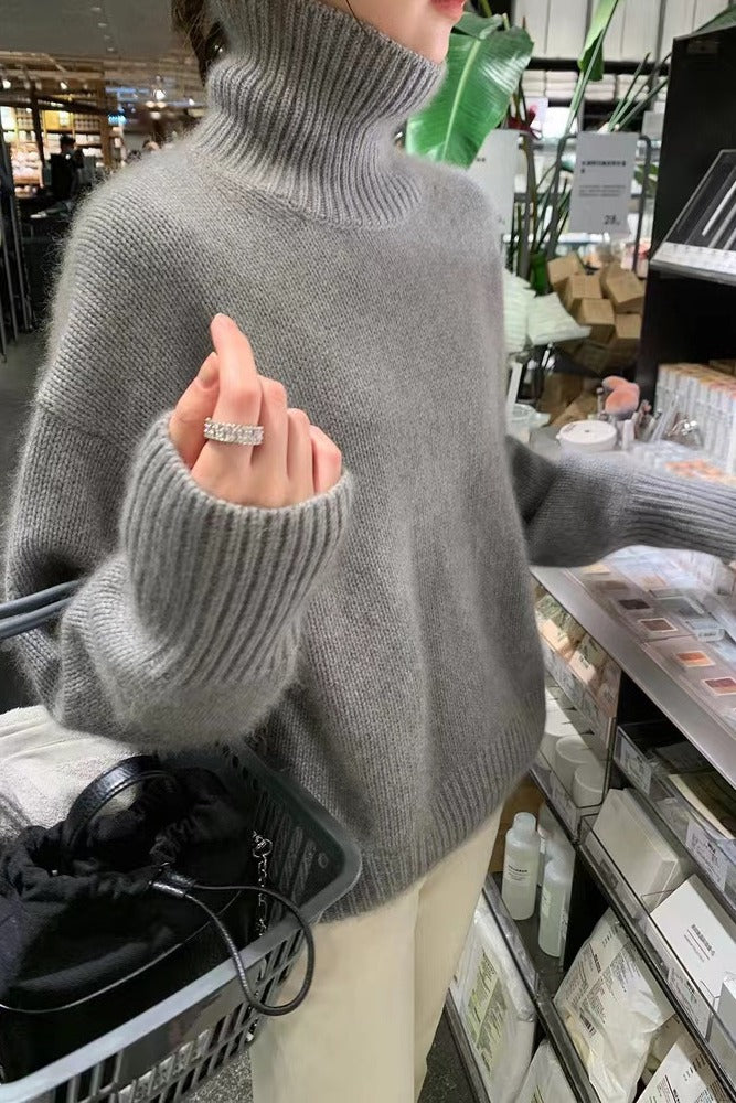 Damen Kuscheliger Rollkragenpullover aus hochwertigem Strick ModeGeist