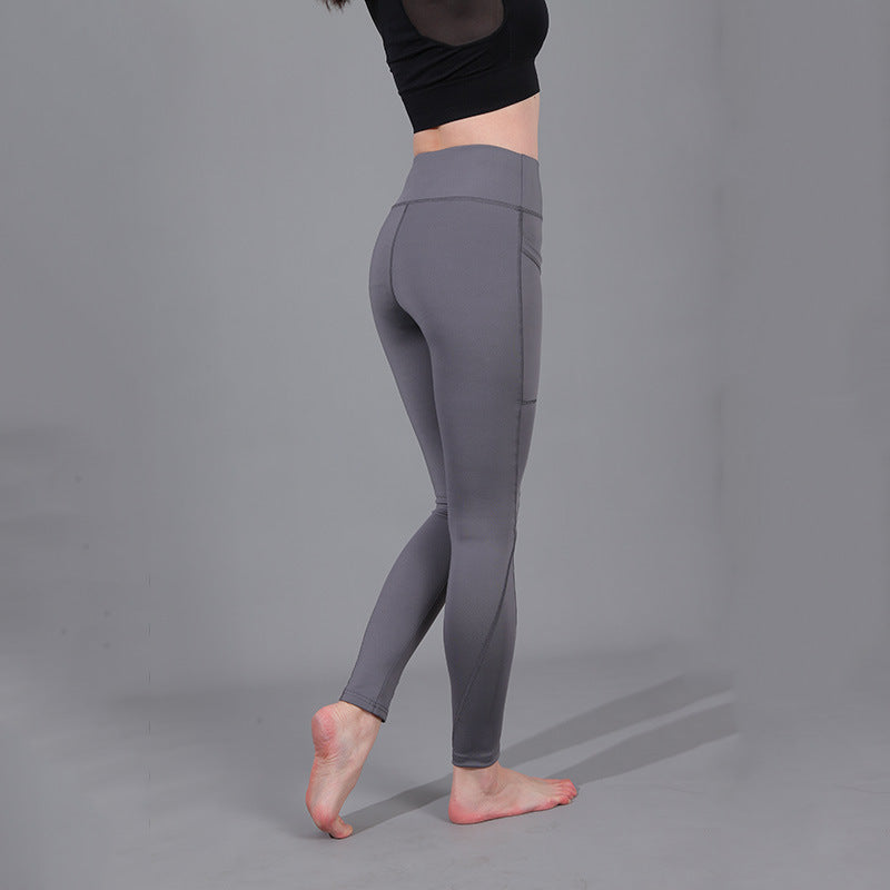 Damen Hochleistungs-Leggings mit praktischen Seitentaschen ModeGeist