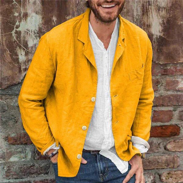ModeGeist | Jacke Aus Baumwolle und Leinen