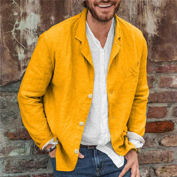Baumwoll-Leinen Jacke von JORDI