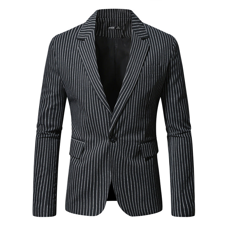 Herren elegante Anzugjacke im modernen Streifenmuster ModeGeist