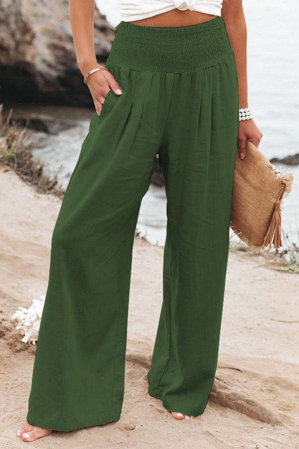 Damen Weite Leinenhose ModeGeist