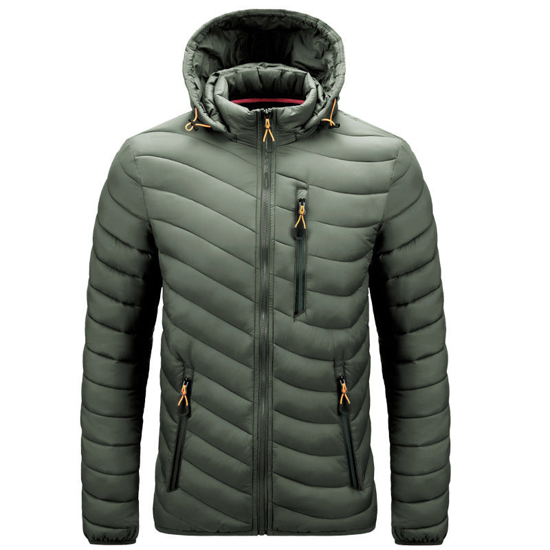 ModeGeist | Herren-Steppjacke mit Kapuze - Sverre
