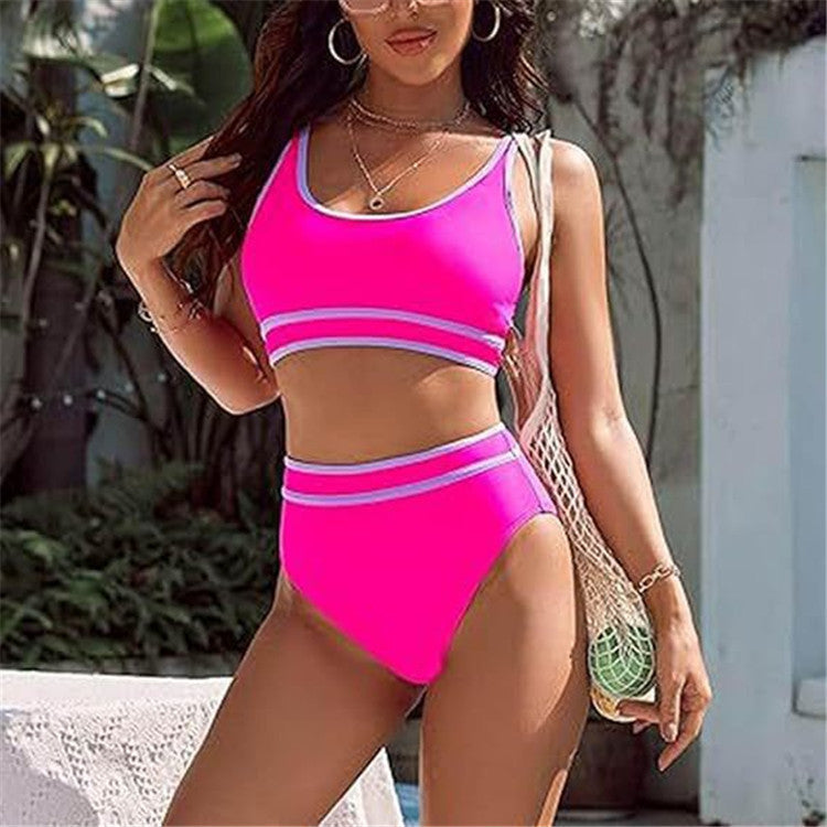 Komfortable Damen Sport-Bikini Sets mit hoher Taille von MODEGEIST