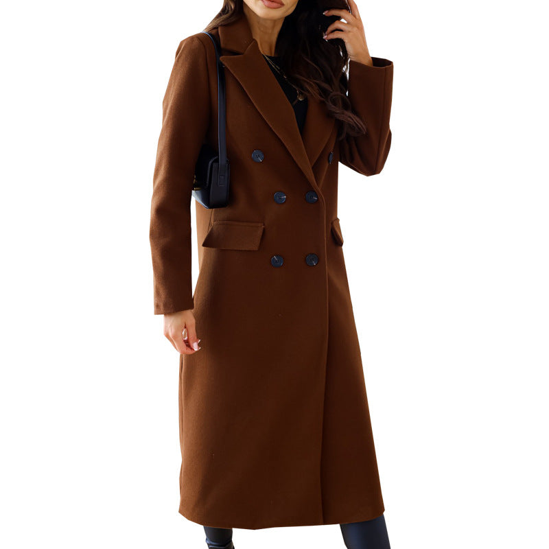 Damen Elegante und modische Wollmantel ModeGeist