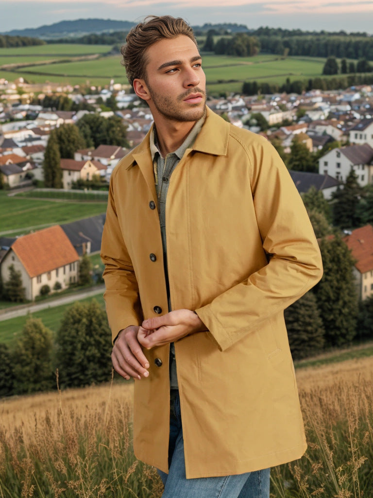 Herren wetterfeste Übergangsjacke mit praktischen Taschen ModeGeist
