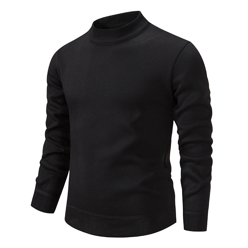 Herren Hochwertiger Strickpullover mit modernem Stehkragen ModeGeist