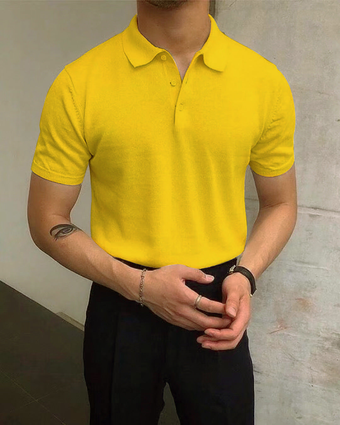 Herren Polo-Shirt aus atmungsaktiver Baumwolle mit elegantem Kragen ModeGeist