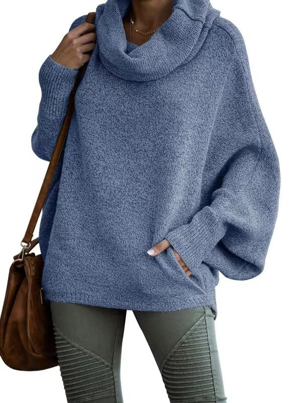 Damen Oversized Strickpullover mit Rollkragen ModeGeist