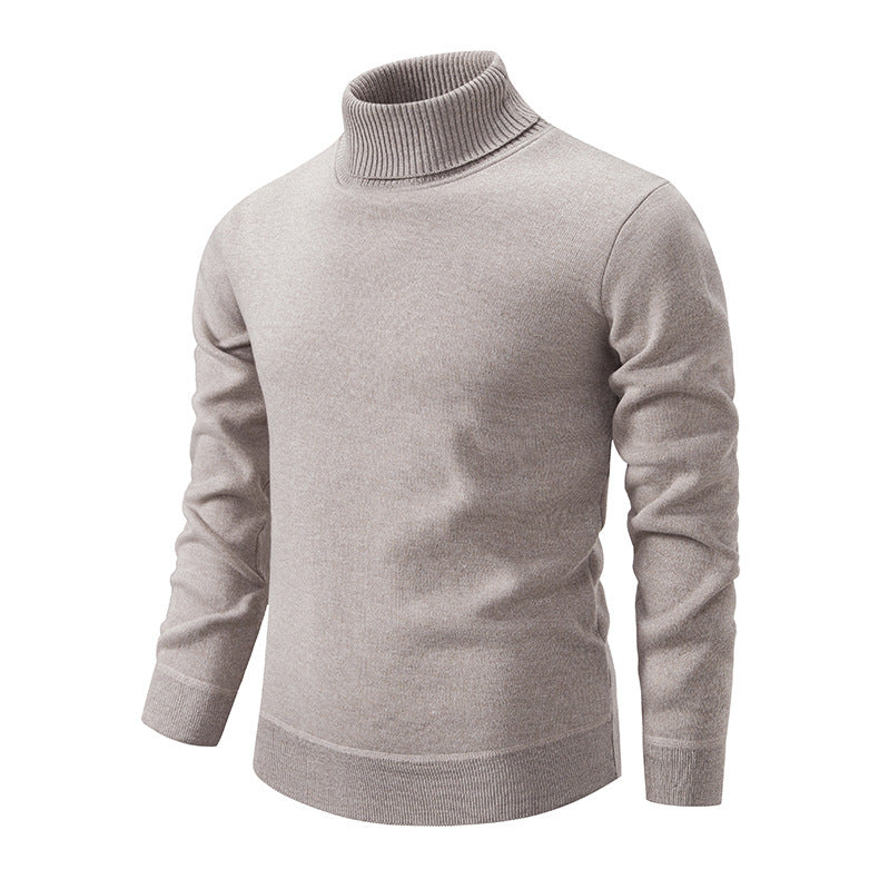 Herren Rollkragenpullover aus weichem Strick mit strukturiertem Design ModeGeist