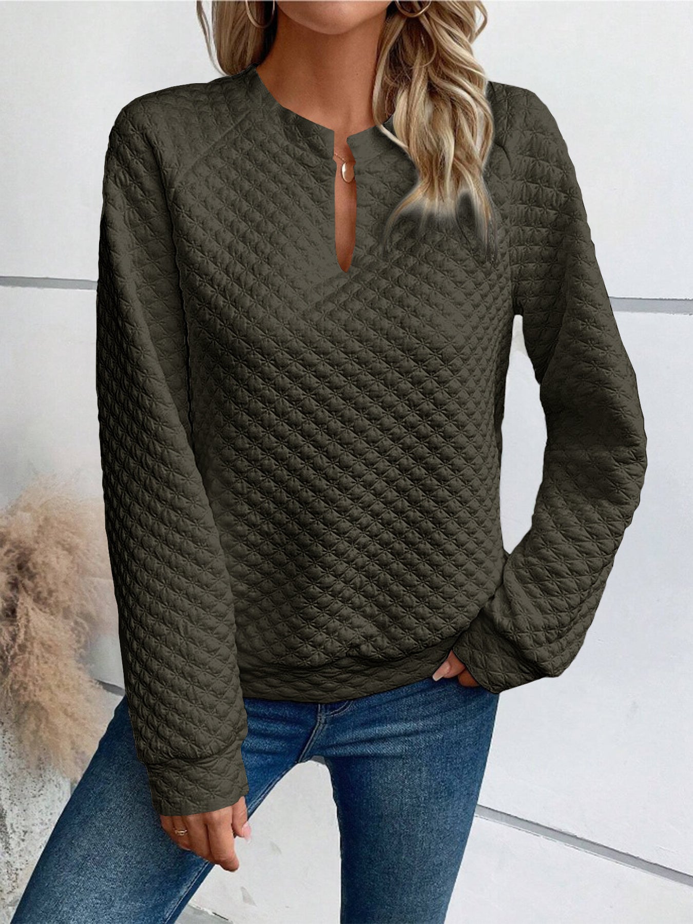 Damen Quilted Pullover ModeGeist