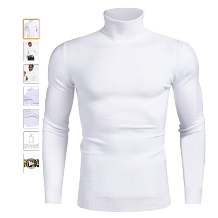 Herren hochabschließender Rollkragenpullover ModeGeist