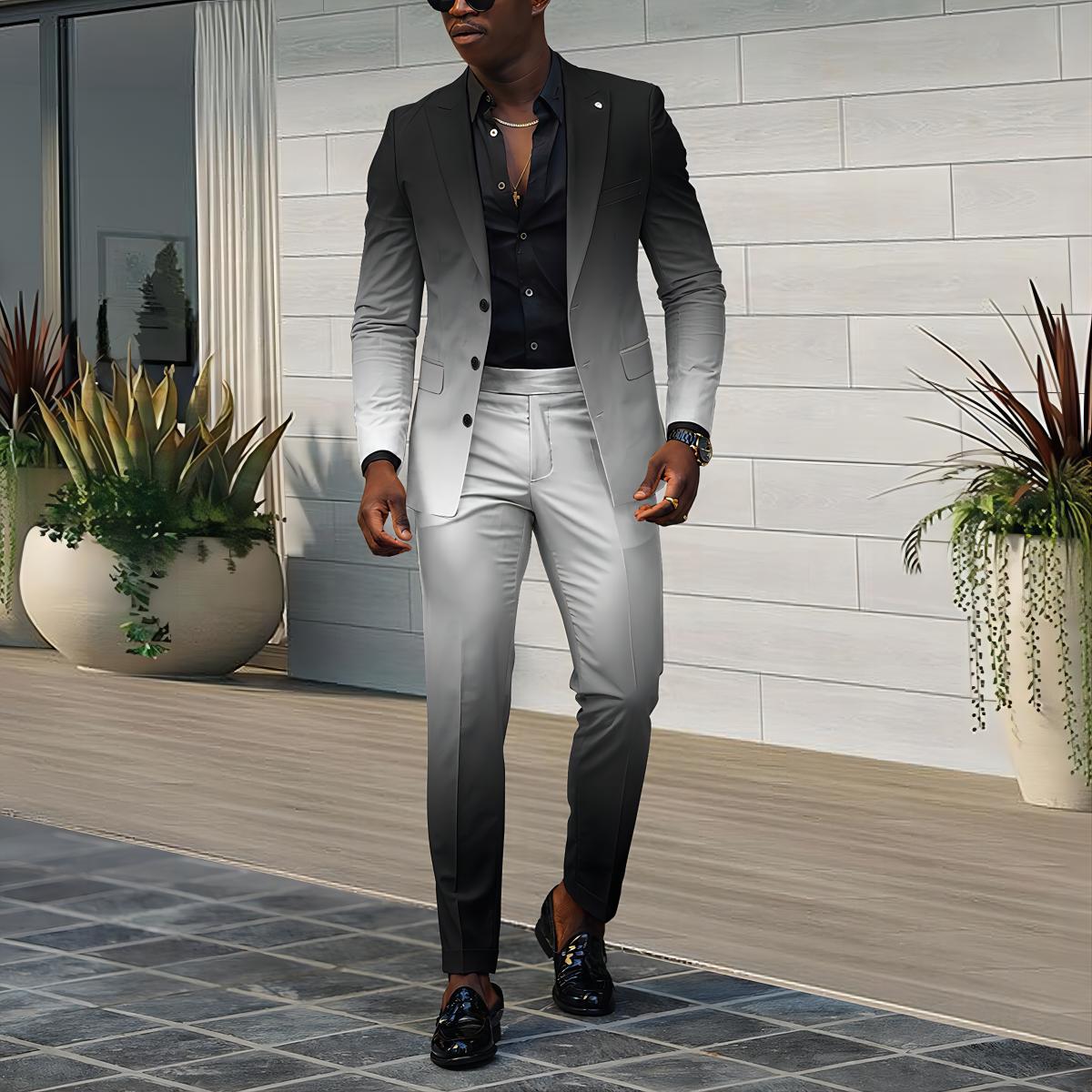 Herren eleganter Anzug mit Farbverlauf ModeGeist