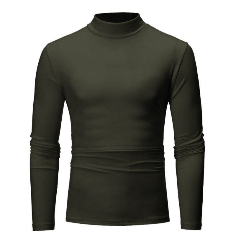 Herren Rollkragen Langarmshirt mit figurbetontem Schnitt und atmungsaktiver Stretch-Qualität ModeGeist