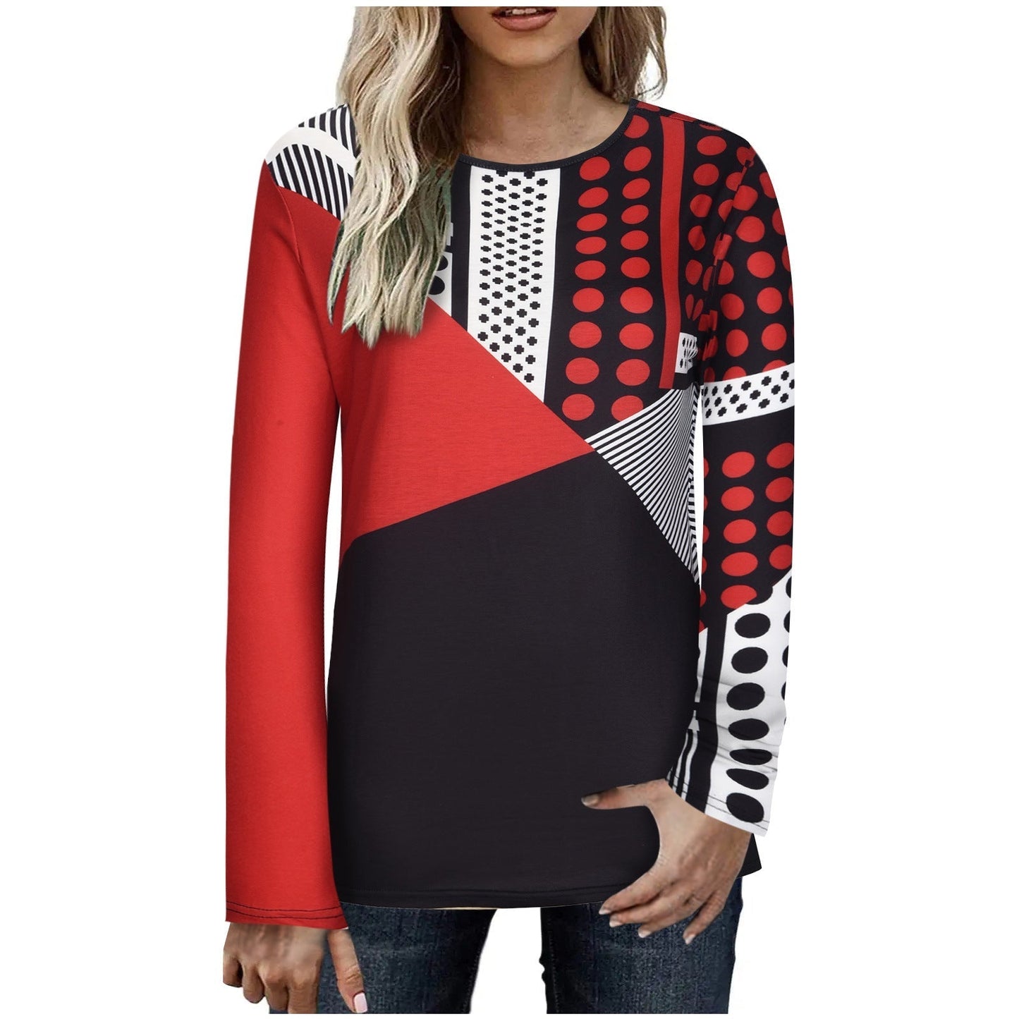 Fudus: Elegantes Langarm-Shirt mit Print