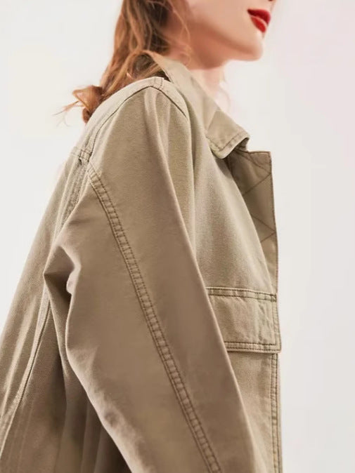 Damen lässige Oversized-Jacke ModeGeist