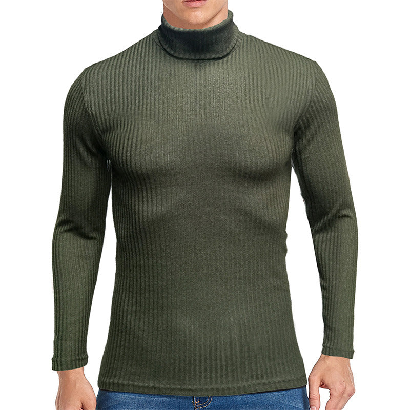 Herren feiner Rollkragenpullover aus strukturiertem Strick ModeGeist