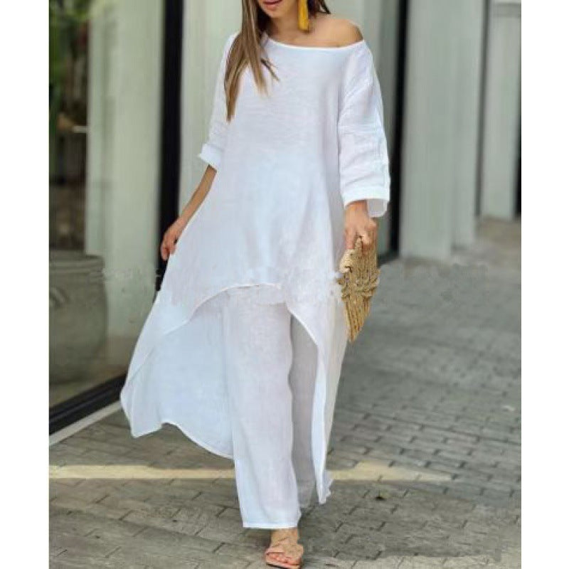 Modegeist Damen Sommerkleid: asymmetrischer Schnitt, lässiger Style