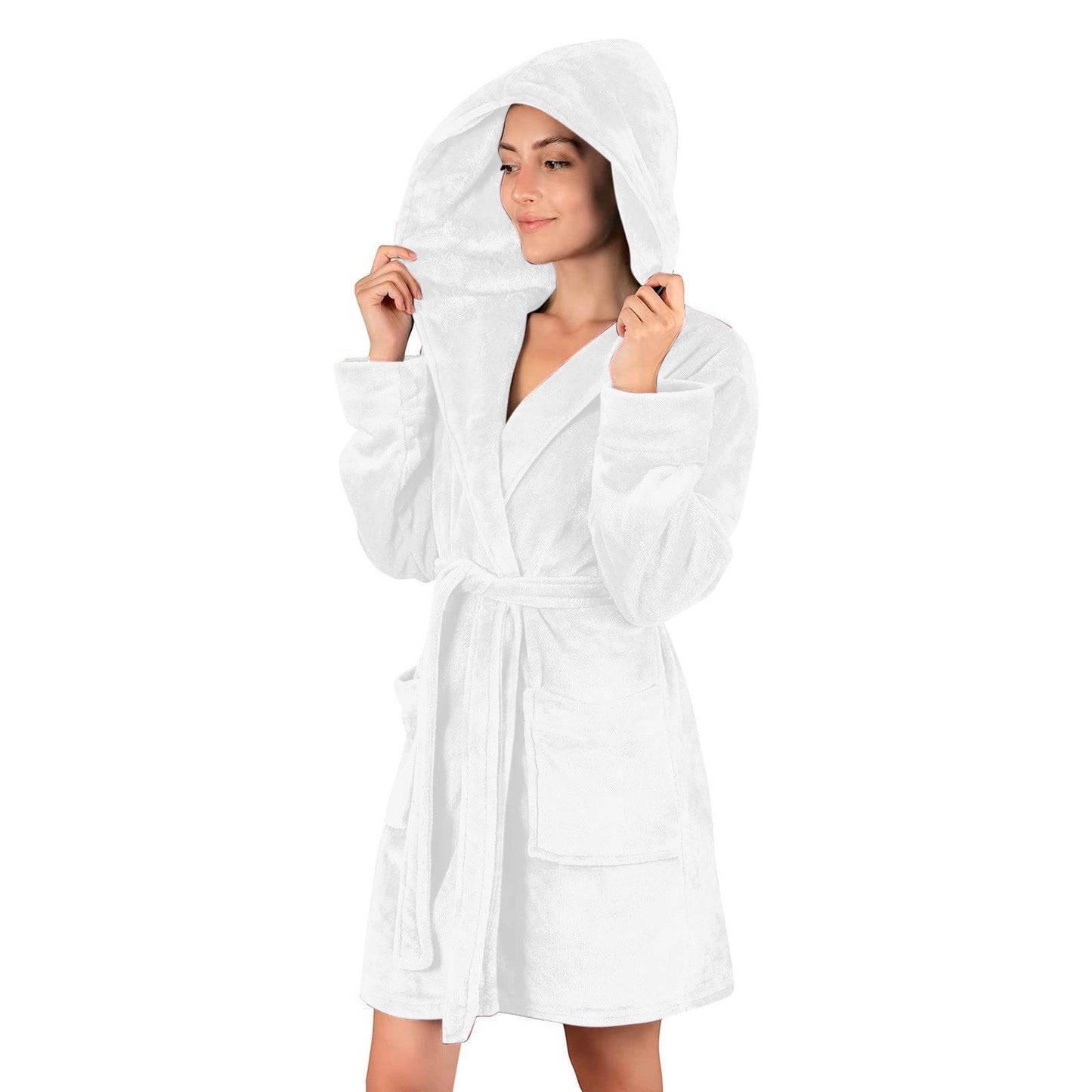 Damen Bademantel aus weichem Mikrofaserstoff ModeGeist
