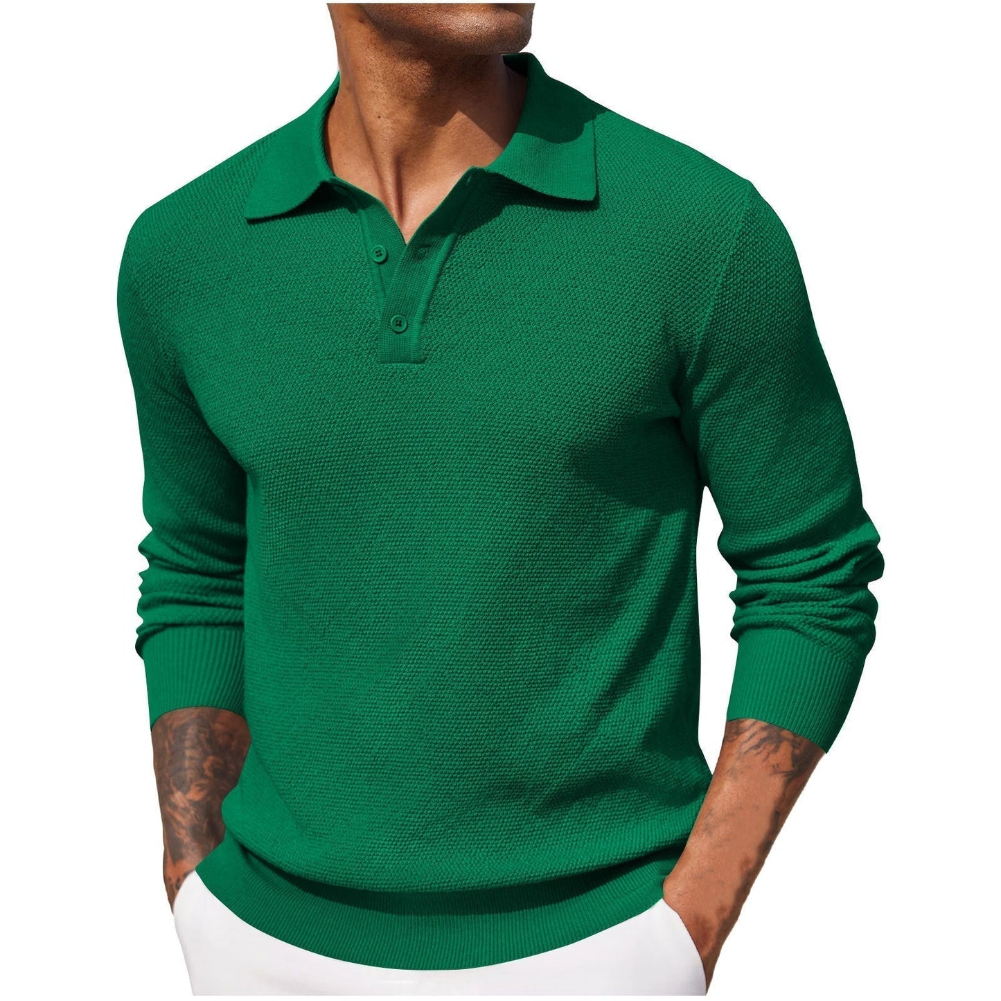 Herren-Polohemd aus Piqué-Mischleinen von Éric™