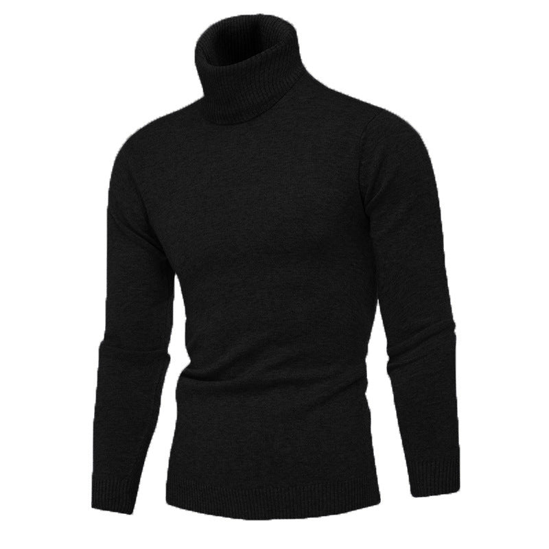 Herren Strickpullover mit hohem Kragen ModeGeist