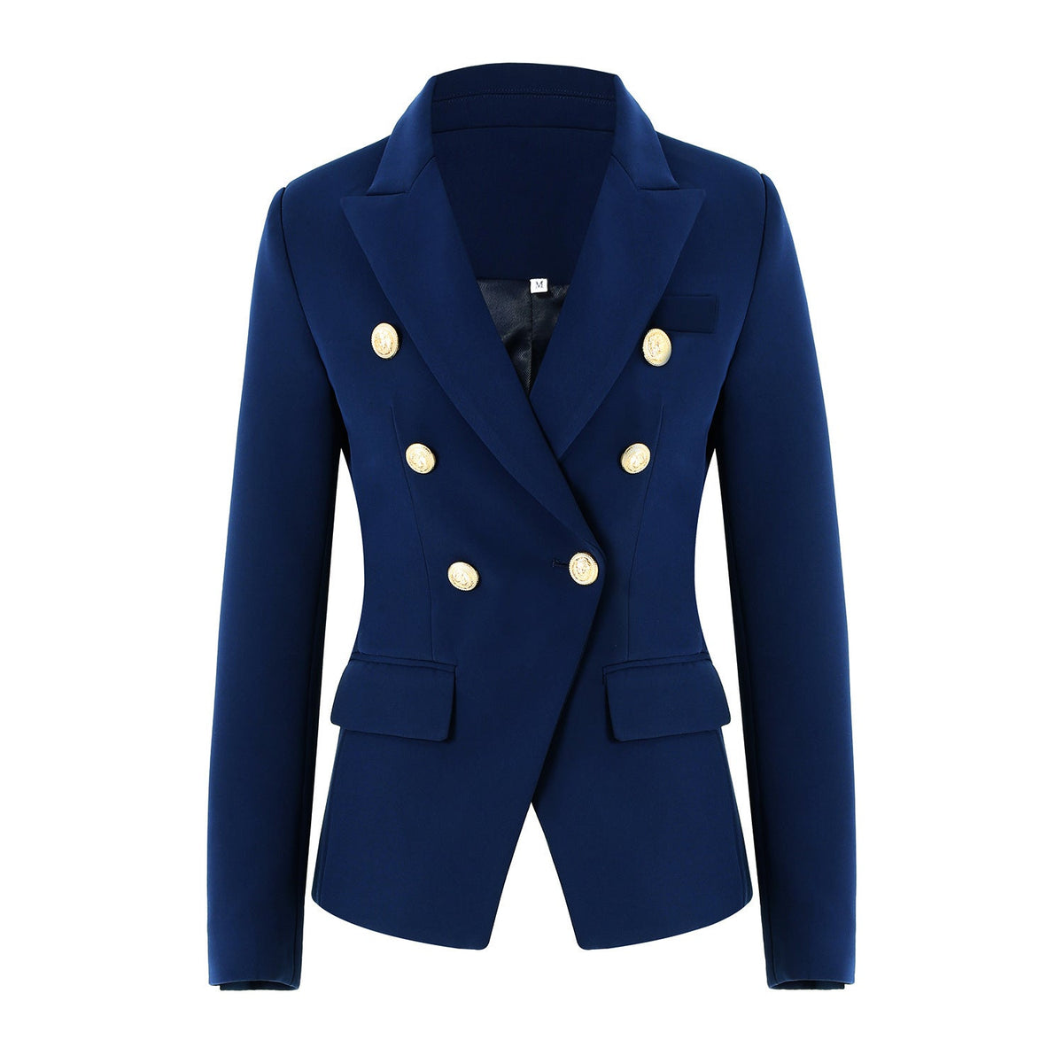 Damen Elegante Doppelreihige Blazerjacke mit goldenen Knöpfen ModeGeist