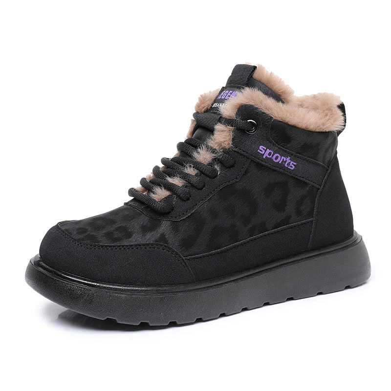 Damen Winterliche Sneakers mit isolierendem Innenfutter und rutschfester Sohle ModeGeist