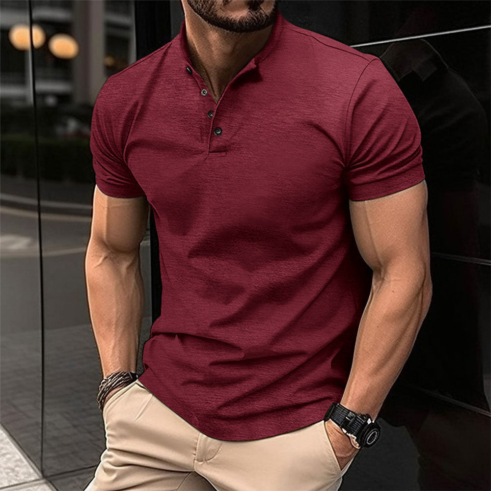 Herren Polohemd mit Knopfleiste und Kurzarm ModeGeist