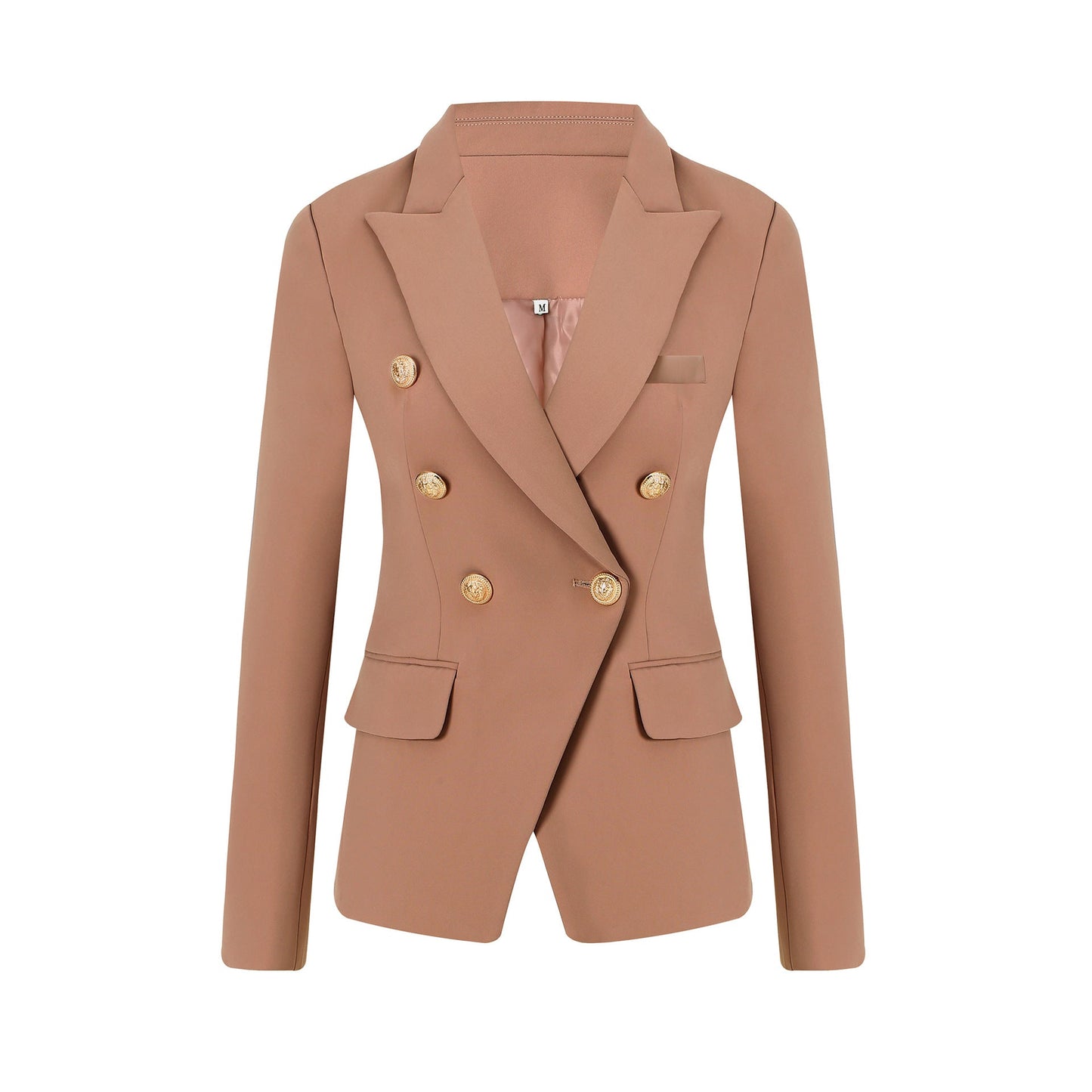 Damen Elegante Doppelreihige Blazerjacke mit goldenen Knöpfen ModeGeist