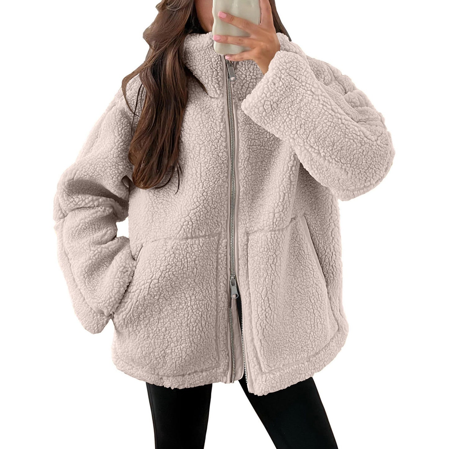 Damen Gemütlicher Fleece-Hoodie ModeGeist