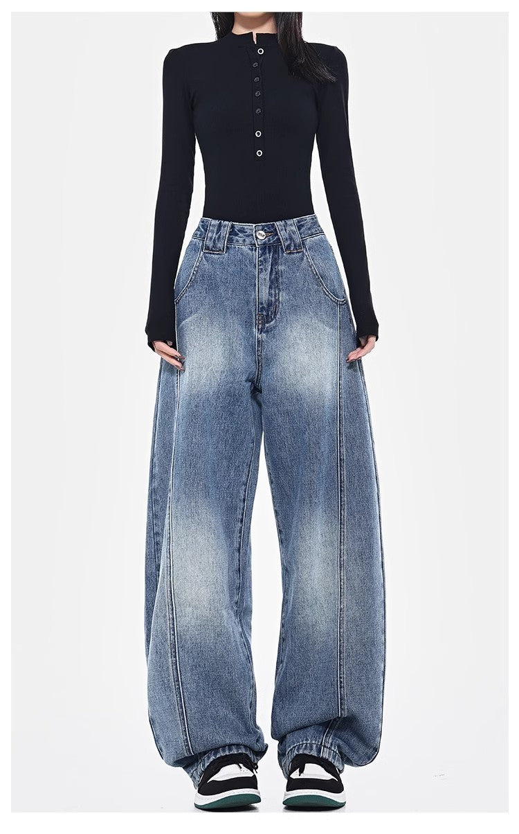 Damen Oversize Jeanshose ModeGeist