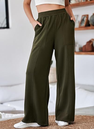 Damen Bequeme und stilvolle Freizeit-Hosen mit elastischem Bund und praktischen Taschen ModeGeist