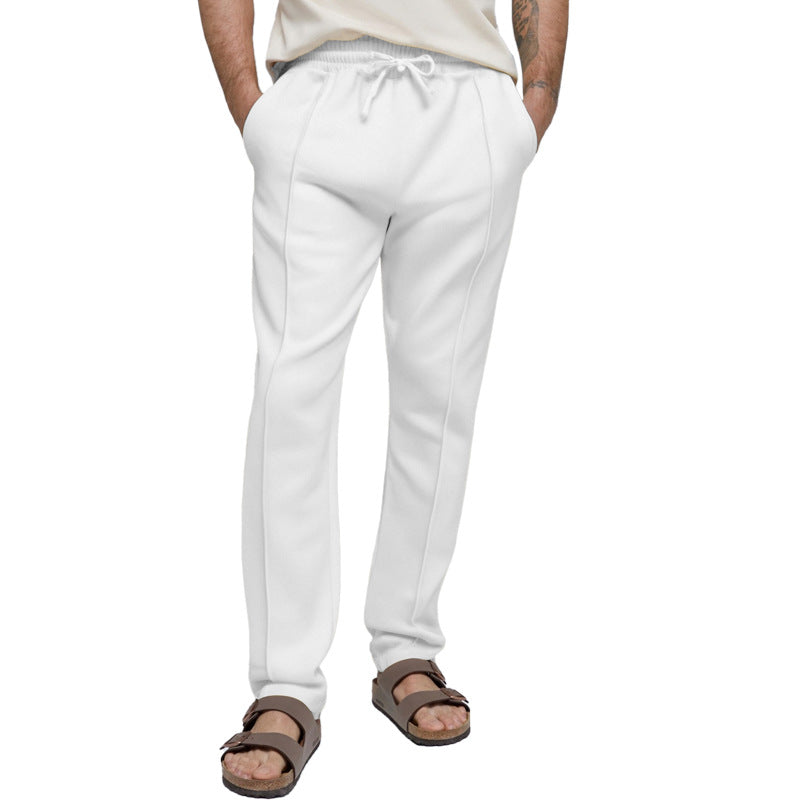 Herren sportliche Freizeithose mit elastischem Bund und seitlichen Eingrifftaschen ModeGeist