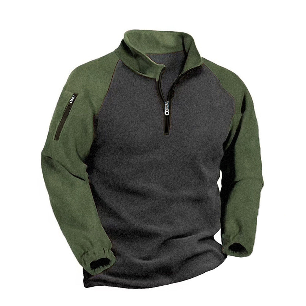 Herren funktionale Fleecejacke mit Stehkragen und Reißverschluss ModeGeist