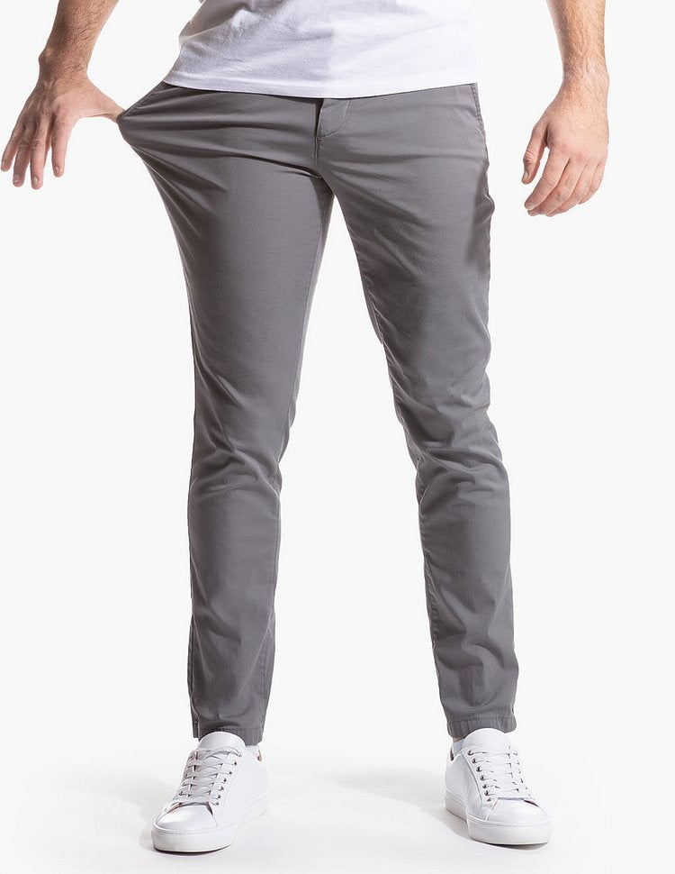 Herren Slim-Fit Chinohose aus atmungsaktivem Material ModeGeist