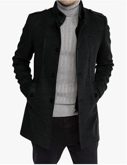 Herren modische Freizeitjacke mit schützendem Kragen und praktischen Seitentaschen ModeGeist