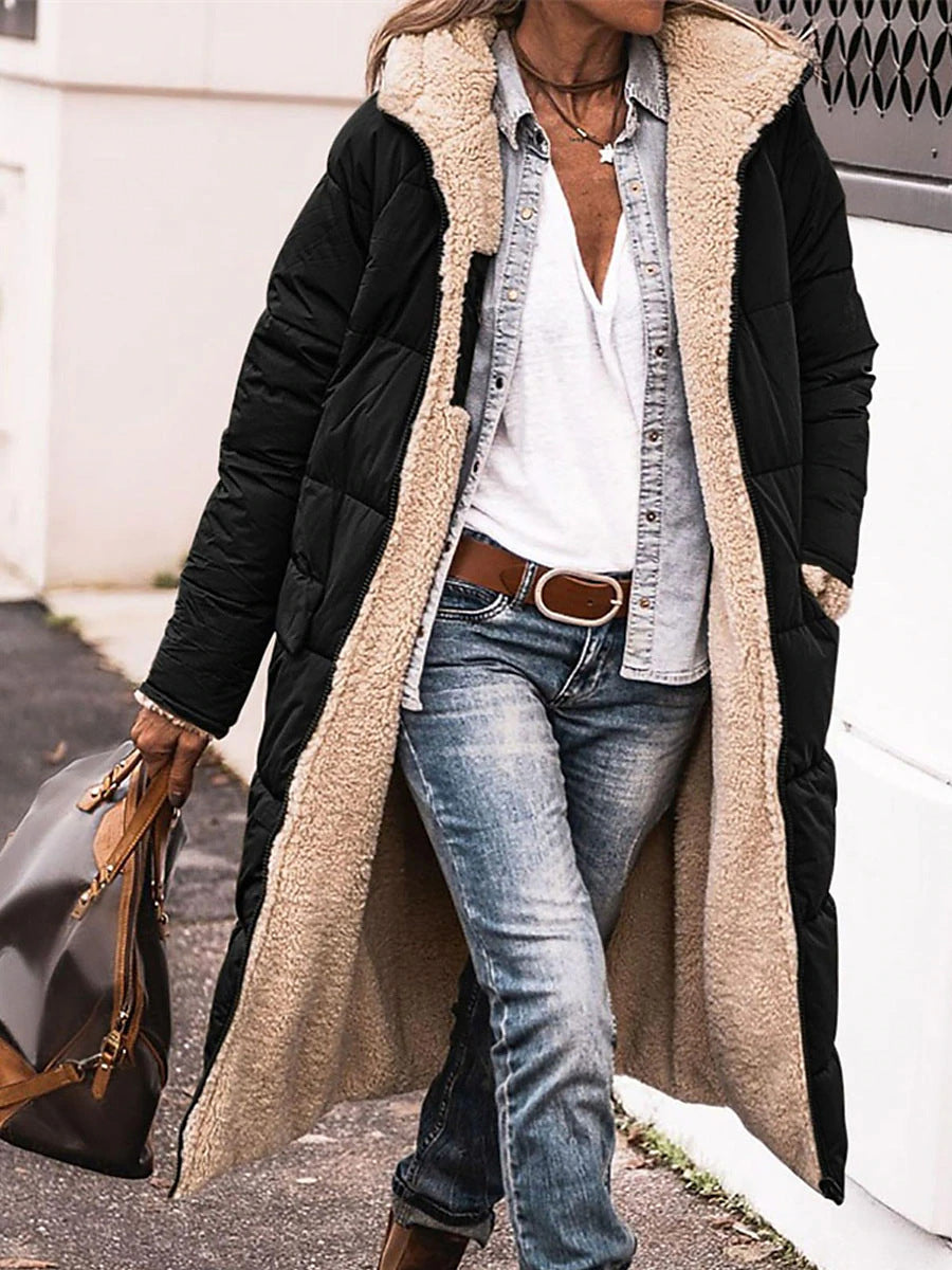 Damen Teddy-Parka mit besonders weichem Innenfutter und figurbetontem Design ModeGeist