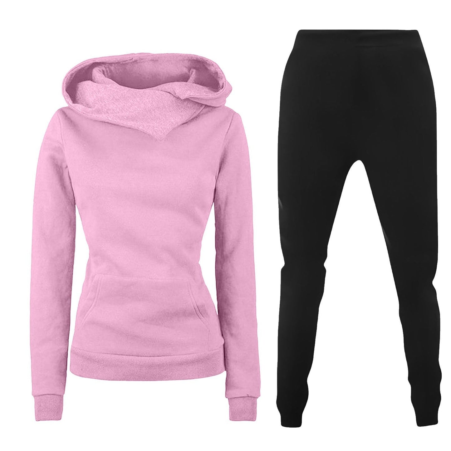Damen Kapuzenpullover und Sporthose Kombination ModeGeist