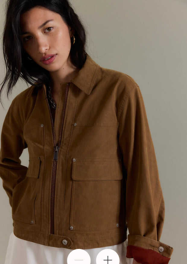 Damen Leichte Utility-Jacke ModeGeist