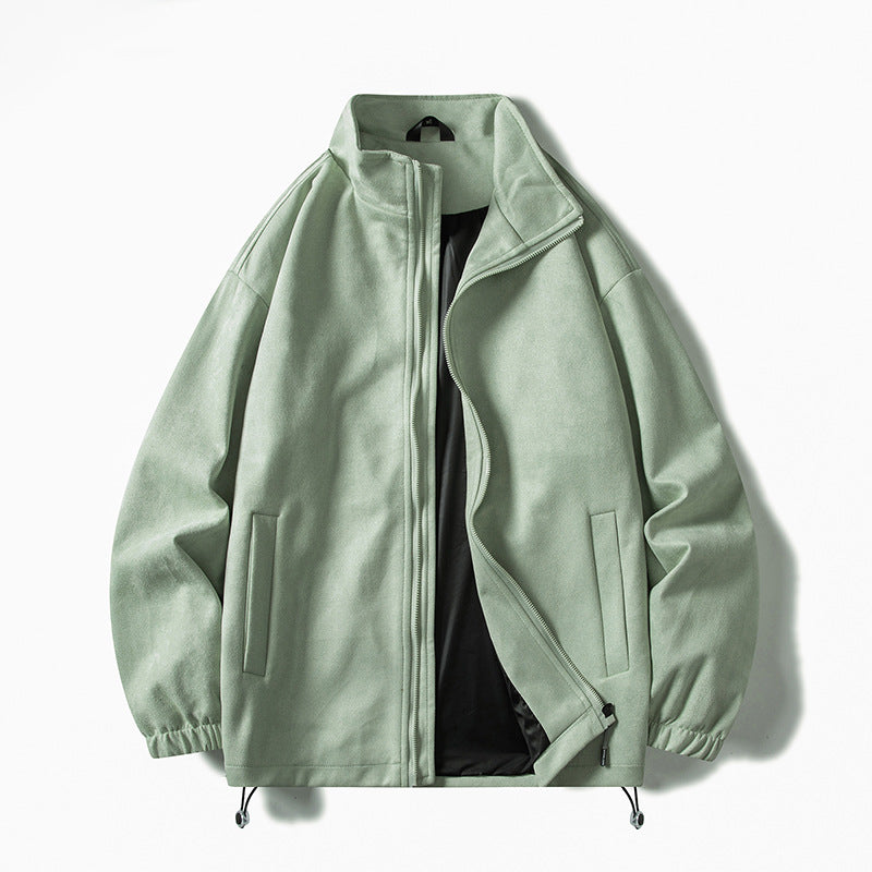 Herren Fleecejacke mit elastischen Bündchen und praktischen Taschen ModeGeist