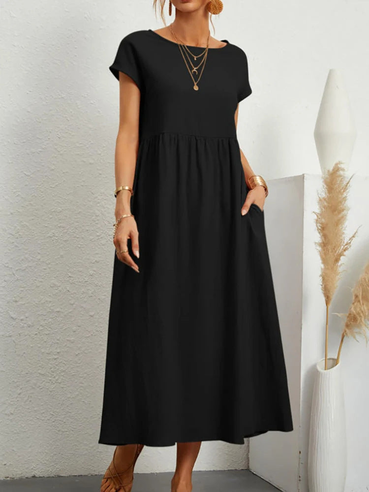 Damen Maxikleid aus leichtem, luftdurchlässigem Stoff ModeGeist