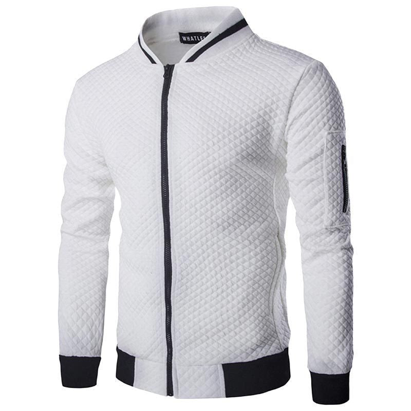 Herren modische Steppjacke mit hohem Kragen ModeGeist