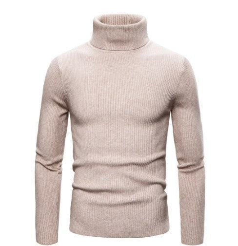 Herren eleganter Rollkragenpullover aus ribbed Strick ModeGeist