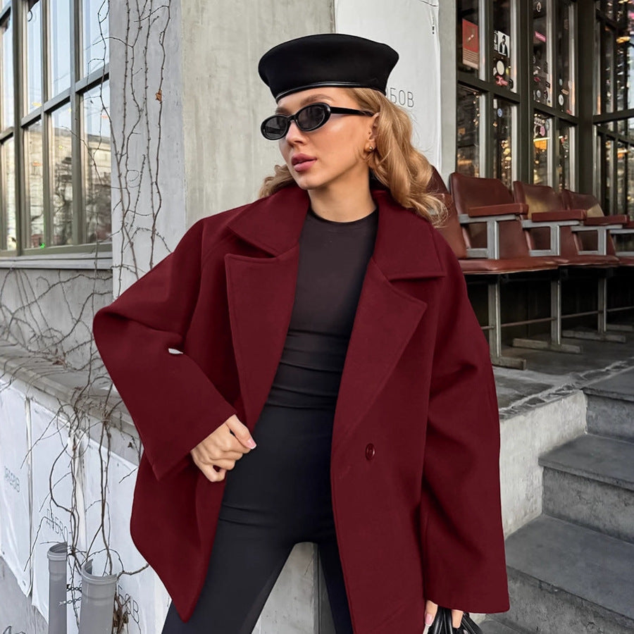 Damen Elegante Wickeljacke mit Gürtel und lässigem Schnitt ModeGeist