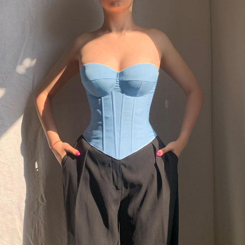 Damen Korsettoberteil mit verstärktem Bustier ModeGeist
