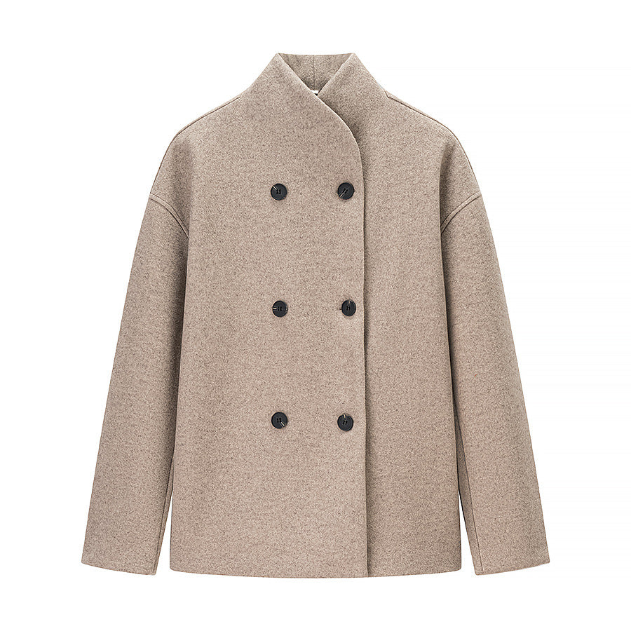 Damen modische Wolljacke im klassischen Schnitt ModeGeist